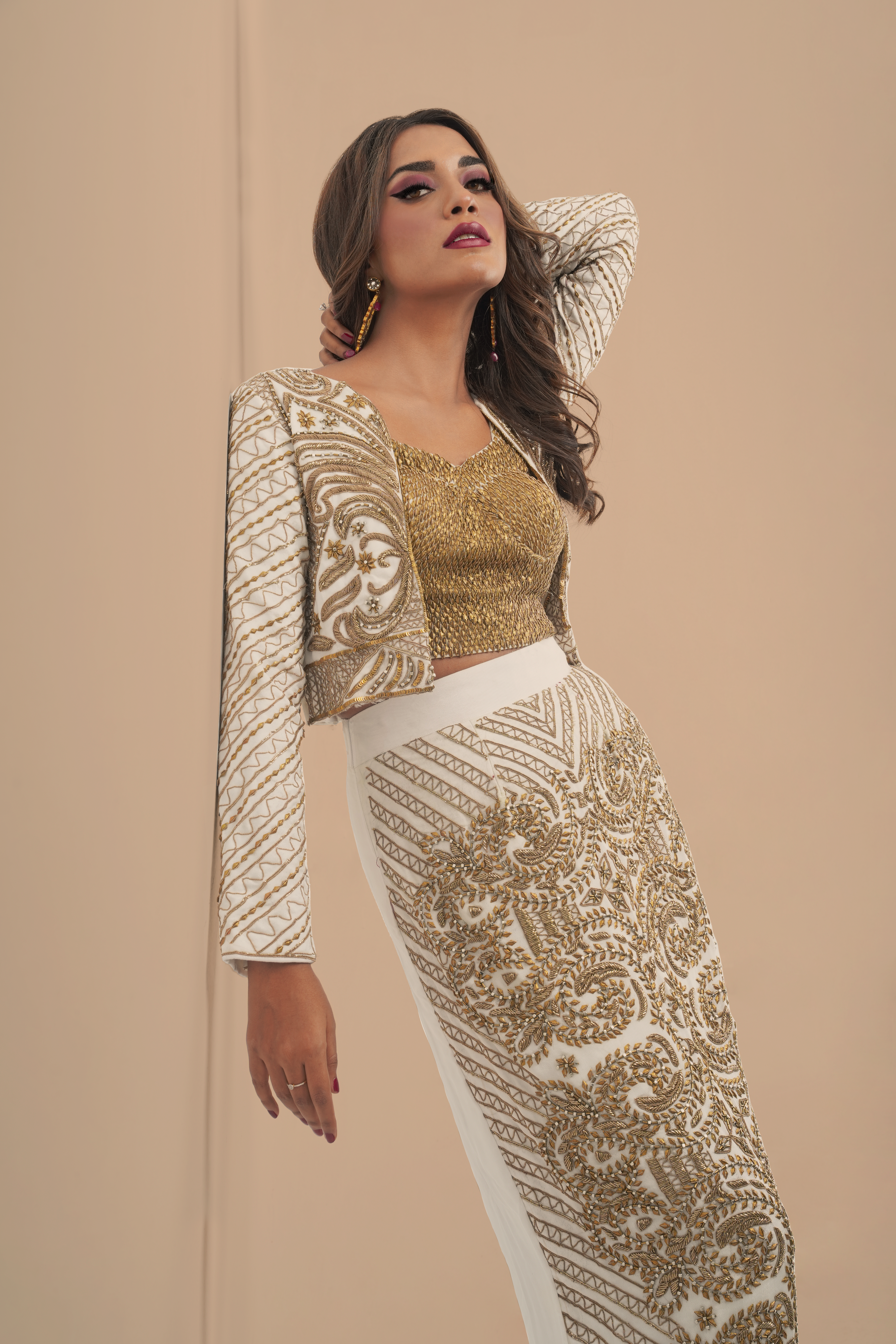 Trumpet Gown in Ivory